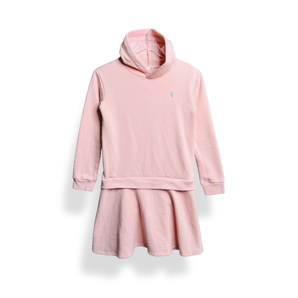 Crewcuts Girls' fleece hoodie dress Dress cowl neck Pink 12